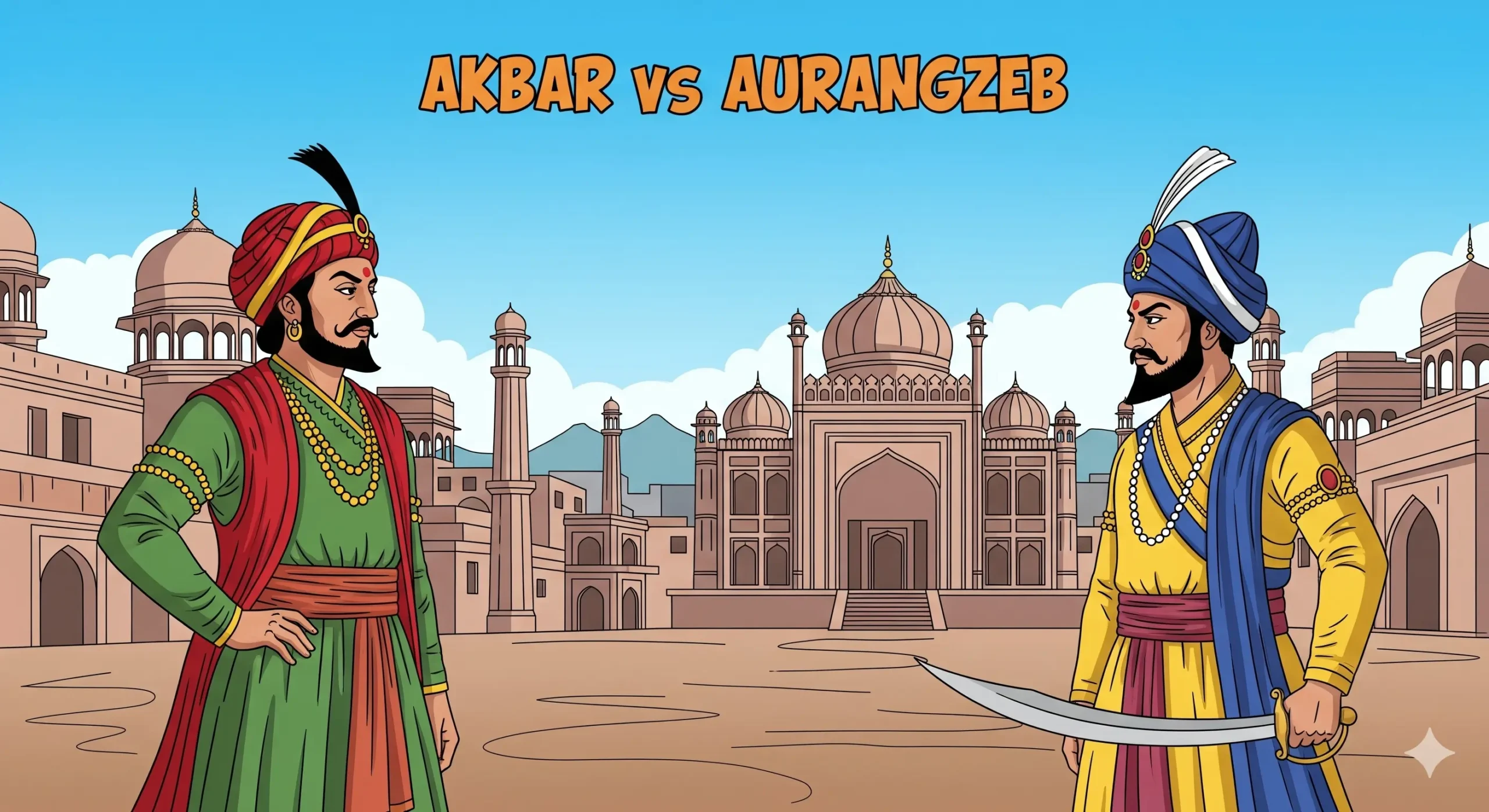 Akbar vs Aurangzeb